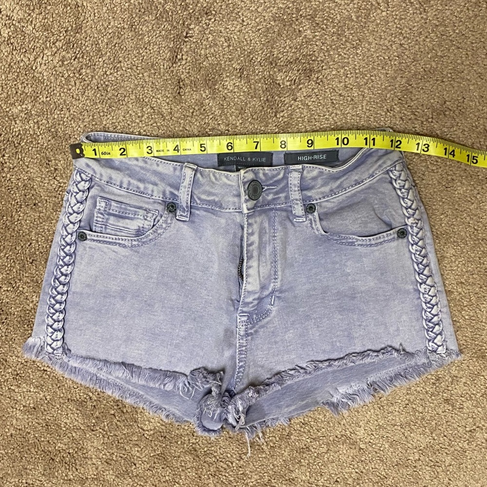 Kendall and Kylie Lavender High Rise Shorts Size 0